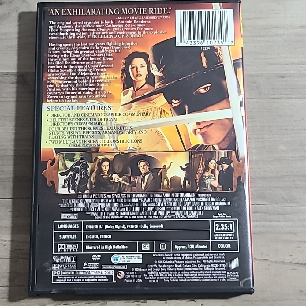 2006 The Legend of Zorro DVD. - Picture 2 of 4